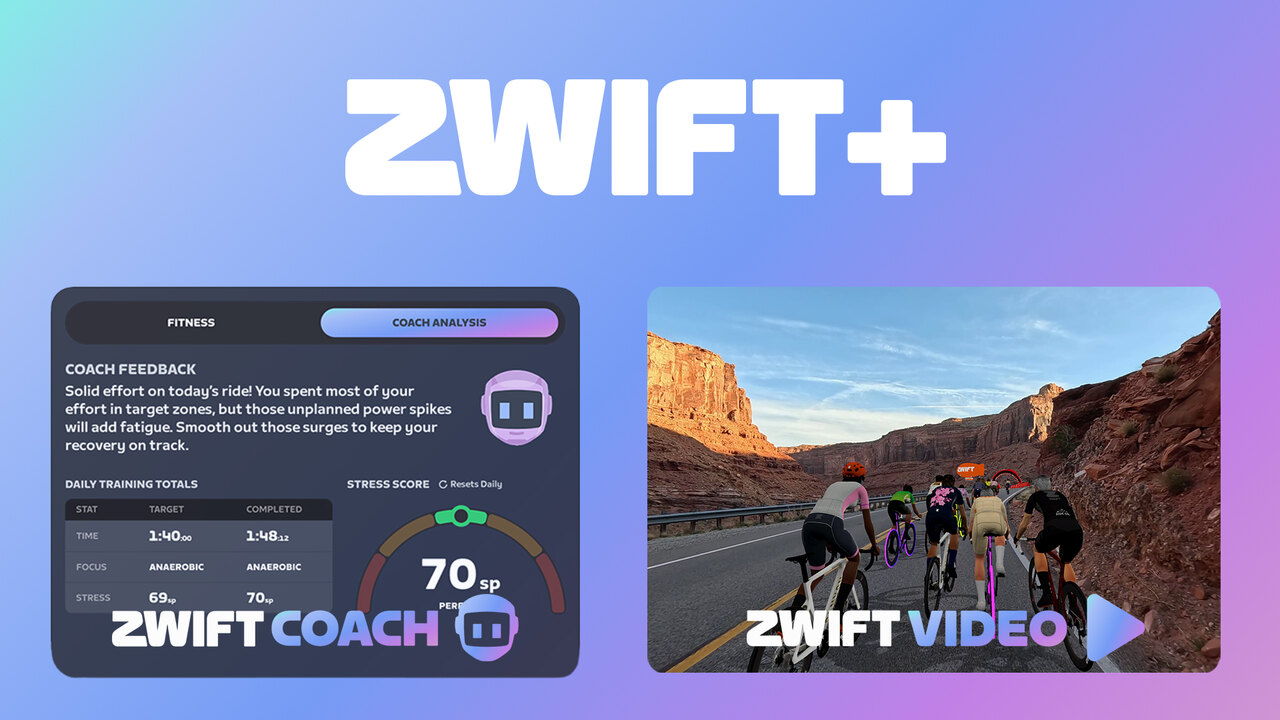 Zwift Plus arrive à 29,99 € par mois avec Coach et Video